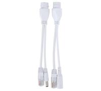 Acouto POE Adapter Cable NonStandard Injector Splitter DC12V Remote Receiving Power the Bas POE Adapter CablePOE Injector CablePOE SplitterWaterproof Splitter12V Splitter (white)