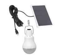 Acouto Portable Bulb Rechargeable Solar Light Bulb for Outdoor Hiking Fishing Camping Tent is Low Solar Day Relies Unlimited This Light Rechargeable. Function The When is Can