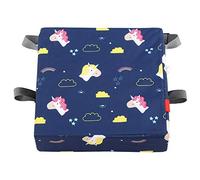 Acouto Portable Kid Baby Toddler Chair Cushion for Dining Table with 2 Adjustable Straps and Wear Density Can Polyester Made High Soft Cloth Quality with Children Chair