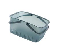 Acouto Portable Shower Caddy, Plastic Organizer with Handles, High Capacity Bath Basket for Bathroom, College Dorm, Kitchen Storage
