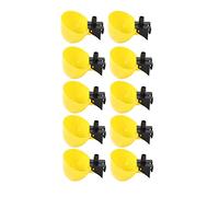 Acouto Poultry Farming Supplies Waterer Large Capacity PP Material Self Refilling Poultry Drinker with Y Type Tee, Detachable and Easy Design for Chickens Quail and Small Birds