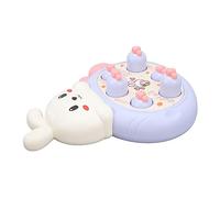 Acouto Pounding Game Cartoon Bunny Carrot Safe Smoothing Stable Hammering Pounding Toy for Family Education School This Game Hammers Wit GameHammering ToyKids (Purple)