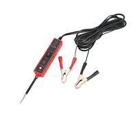 Acouto Power Automotive Test Probe for Trailers and Relays -Automotive Switching Tester with 6-24 V LED Light Simple Polarity Test and Components Activation, ABS + Stainless Steel