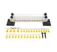 Acouto Power Distribution Block with Cover 24 Terminal 150A 12-48V for Car RV Yacht Pickup Truck Power System Distribution BlockPower Terminal BlockPower