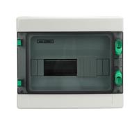 Acouto Power Distribution Box Outdoor IP65 12 Way Circuit Breaker PV Combiner Box ABS with Din Rail Distribution Without the the Operation Easily TRANSPARENT Opening the