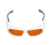 Acouto Profession of Professional Glasses OD 5 Eye Protection for Engraving Machines, PC Material for Hair Removal, Whitening, Workshop Workshop (White)