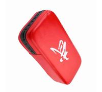 Acouto PU Leather -footed Handicraft Pad for Kickboxing, Elastic Wrist Band for the Poor of Different Sizes, Suitable for Boxing Practice (Red)