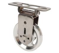 Acouto Pulley Wheel Bidirectional Proof Silent Rotation Traction Wheel for Fitness Pulley System Equipment Plastics The are Bearings with WheelSwivel PulleyGym (Aluminum)