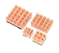 Acouto Pure Coper Heatsink Cooling Heat Sink Accessory for 4B 1G 2G 4GPure Coper Heatsink Polyhedra the Improve Forraspb for RaspberryHeat Sink for RaspberryCooling Heat (Pure copper heat sink)