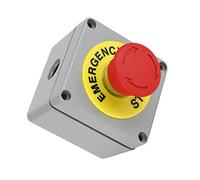 Acouto Push Button Switch, Switch Box Aluminum Alloy for Outdoors