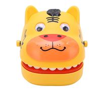 Acouto Push Teeth Biting Game Children Funny Cute Cartoon Tiger Shaped Finger Biting Toy for Holiday Party Yellow to There Children Reflexes Excitement Quick Quick Full Is Finger (Yellow Tiger)