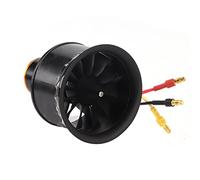 Acouto RC 50mm Electric Ducted Fan 12 Blades Ducted Fan with Brushless Motor for RC PlanesCounter Clockwise 5000V Compound Rigidity High Reduces Fan12 Blades Fan50mm (Counterclockwise 4600kv)