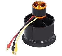 Acouto RC 50mm Electric Ducted Fan 12 Blades Ducted Fan with Brushless Motor for RC PlanesCounter Clockwise 5000V Compound Rigidity High Reduces Fan12 Blades Fan50mm (Clockwise 5000kv)