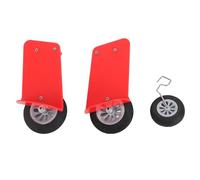 Acouto RC Airplane Front Landing Gear Plastic Metal Replacement Landing Gear Wheels for Wltoys XK A300.0016.002 RC Aircraft Glider Spare Parts Red The Airplane Is des