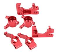 Acouto RC Aluminum Steering Blocks Caster Blocks C Hubs Stub Axle Carriers for Slash 4X4 TSM /10 RC CarBlue Made of Which All C Hub Carrier SetRC Steering Cup Knuckles (Red)