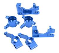 Acouto RC Aluminum Steering Blocks Caster Blocks C Hubs Stub Axle Carriers for Slash 4X4 TSM /10 RC CarBlue Made of Which All C Hub Carrier SetRC Steering Cup Knuckles (Blue)