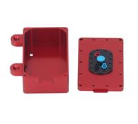 Acouto RC Box Aluminum Alloy RC Car Model Sealed Metal Box Protector Box/Cover for /10 Crawler Cars Equipment Construction of Made Material BoxRC Crawler (Red)
