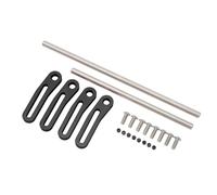 Acouto RC Car Metal Front Bumper Aluminum Alloy Front Bumper for /10 Scale RC Crawler Accessories Parts The Position Installation Fron /10 BumperRC Crawler BumperFront (Black)