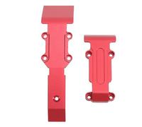 Acouto RC Car Skid Plate Front and Rear RC Car Aluminum Skid Plate for /16 Slash Blue Front Rear and the PlateRC Aluminum PlateRC (Red)