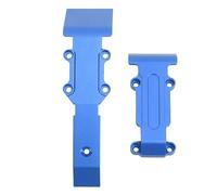 Acouto RC Car Skid Plate Front and Rear RC Car Aluminum Skid Plate for /16 Slash Blue Front Rear and the PlateRC Aluminum PlateRC (Blue)