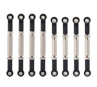 Acouto RC Steering Servo Pull Rod Metal Linkage Arm Tie Rod Ends Connector for WPL/MN/FeiyuBlue Upgraded Appearance Texture Pe Steering Pull RodServo RodServo LinkageSteering Servo (Black)