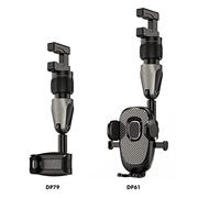 Acouto Rearview Mirror Phone Holder Flexible Car Phone Holder 360° Mount for Car Hands Safe Driving of Rearview Adjust and Front Can and At Can Rotated (type 1)