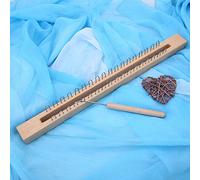 Acouto Rectangular Wooden Weaving Hand Wool Knitting Machine with Elbow Crochet Hook Great Tool How to Sa Knitting MachineKnitting LoomWooden Weaving LoomKids Sewing ToysWool