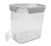 Acouto Refrigerator Cold Kettle 3.5L with Faucet, PET Beverage Dispenser for Fridge, Large Capacity Multifunctional Drink Jug for Iced Tea, Juice, Cold Water Storage, Economical (Grey)