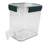Acouto Refrigerator Cold Kettle 3.5L with Faucet, PET Beverage Dispenser for Fridge, Large Capacity Multifunctional Drink Jug for Iced Tea, Juice, Cold Water Storage, Economical (Green)
