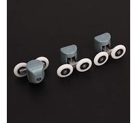 Acouto Replacement Shower Sliding Glass Door Upper Runners Rollers Pulleys, 4 Pack, for 5mm & 6mm Glass Room Sliding Door RollersGlass RunnersPulleys RollersRollers Pulleys Wheels (Two Wheels)