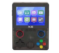 Acouto Retro Game Console Video Game Console Powerful for Two ABS -Weißen Players (Transparent Black)
