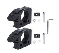 Acouto Roof Rack Shovel Mount Shovel Holder Kit Tool Mounting Bracket for ATV UTV RV Van Truck Boat Train with Aluminum Alloy Rustproof Coating Easy Installation (Black 2pcs)