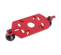 Acouto Router Base Router Sub Base Plate with Handle for Wood Trimming Milling Slotting Aluminum Alloy Excel BaseRouter with HandleWood BaseRouter PlateRouter