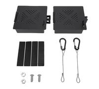 Acouto RV Bumper End Cap, Aluminum Alloy Square Sewer Hose Trim Cover with Ventilation System for 4 Inch Bumper Storage Tube