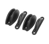 Acouto RV Door Retainer Kit - Arc Shape Nylon Door Stop Retaining Catch Holder for Trailers, Motorhomes, RDoor Stop Retaining Catch HolderCamper Retainer KitRV Stopper Limiter (Black)