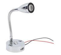 Acouto RV Reading Light LED Chrome Indoor Bedside Lamp Boat Interior USB Bedside Book Lamp for RVs, Trucks, Campers, Trailers, Cars, Buses