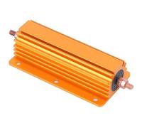 Acouto RX24 200W 1R Resistor Gold Aluminum Cover Resistor for Power Supply Sensor Stage With That High or 200W Cover and Stable Fix on Chassis Heat It to Greater ResistorRX24