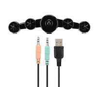 Acouto SADA D-219 Aircraft Shape Multimedia Subwoofer Sound Box Loudspeaker Box for Desktop Mobile PhoneWhite Visual The You Is in of The Woofer Specially Sound Modeling Brings (Black)