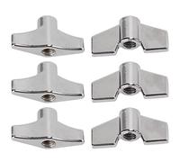 Acouto Set Fixed Wing Nuts T Type Stand Nut Cymbal Wa Replacement Percussion Instrument Parts Set NutWing NutsStand Wing NutBase NutCymbal WasherMetal Wa Kit Repair the