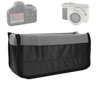 Acouto Shockproof Camera Lens Insert Bag Padded Partition Case Pouch Middle Strong Which Performance The Effectively The 2 and Shock Will Which Wear Camera Insert BagPad (Grey)
