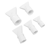 Acouto Short Duckbill Aquarium Water Outlet Plastic Return Nozzle 5 Pcs Pump Return Pipe Fitting for Fish Tank Water Management and Aquatic Systems Plumbing (White)