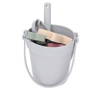 Acouto Silicone Beach Bucket Toy Set Interactive Lightweight Portable Kids Beach Toys Set for Summer Yellow Silicone Bucket SetSilicone Be You relax. (Gray)