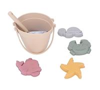 Acouto Silicone Beach Bucket Toy Set Interactive Lightweight Portable Kids Beach Toys Set for Summer Yellow Silicone Bucket SetSilicone Be You relax. (Beige)