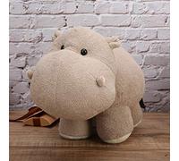 Acouto Simulation Animal Elephant Hippo Shape Plush Toy for Children Gifts DecorationBeige Hippo 40 X 25cm Animal Appearance Feelings to Nice Material Made Easily Attract and Plush (beige
