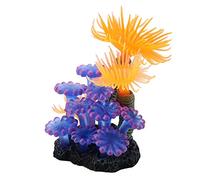 Acouto Simulation Fish Tank Artificial Plant, Silicone Anemone, Lifelike Aquarium Decoration for Fish Tank, Enhance Underwater Landscape with Vibrant Colors, Suitable