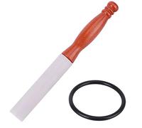 Acouto Singing Bowl Rubber Rod Wooden Handle Stick for Sound Bowls Accessories Music Bowls with It Singing Bowl MalletSinging StickRubber StickRubber MalletMallet for