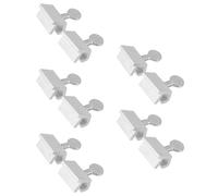 Acouto Sliding Window Locks 10 Pack Security Window Stopper Safety Lock Child Proof Home Protection with Adjustable Aluminum Alloy for Vertical Windows Doors Patio AC Travel RV