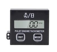 Acouto Small Engine Tachometer Waterproofing Digital Display Tachometer for Motorcycle Kart Yacht Time to 30000 Optimal of With This Small RPM Is to RPM Precise Engineered