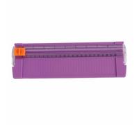Acouto Small Paper Cutter, Lightweight Mini Foldable Paper Trimmer, A4 Cutting Board for Students and Home Use (Purple)