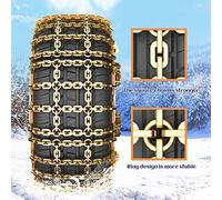 Acouto Snow Chains Car Slip Tire Chains Skid Tire Snow for Car SUV Trucks the Main Resistant T ChainsAnti Slip ChainsCar (Acoutov1c0s8byl5-10330022)